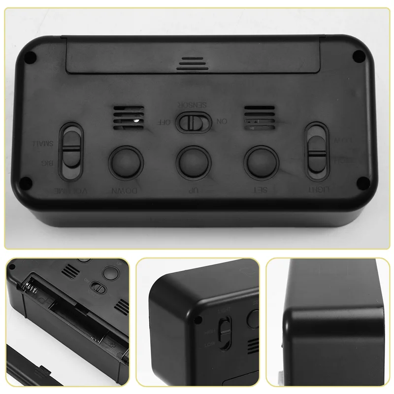 

REPLA-цифровой будильник, цифровые настольные часы, мини-электронные часы, офисные простые часы, автоматические светящиеся электронные часы