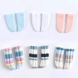 Ob11 Socks Knee Socks Rainbow Striped Socks for 1/8 1/12bjd, MOLLY, OB22, GSC, YMY, DDF Doll Accessories