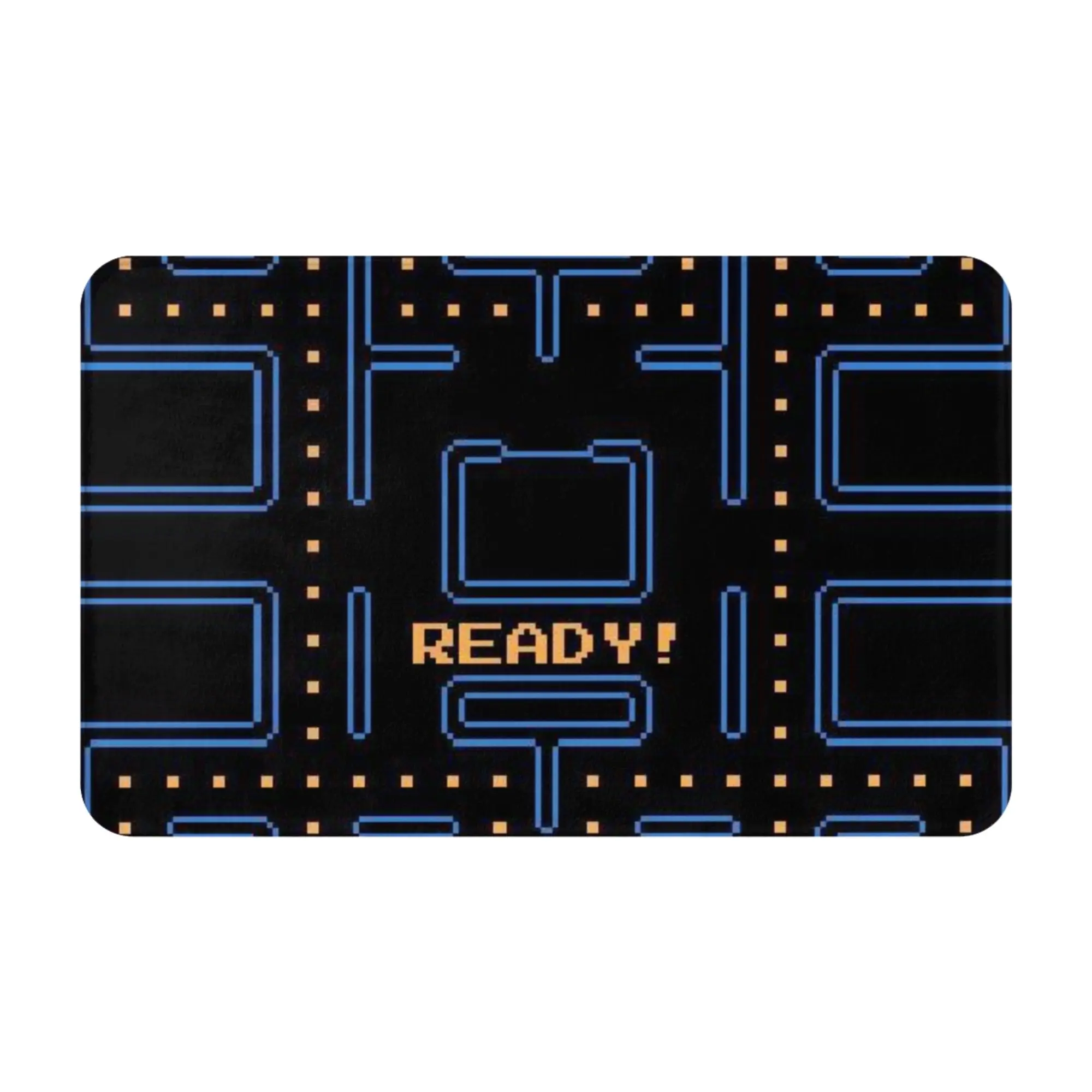 Retro Video Game Maze Circuit Board Pattern Anti-Slip Doormat Living Room Mat  Hallway Indoor Home Decor