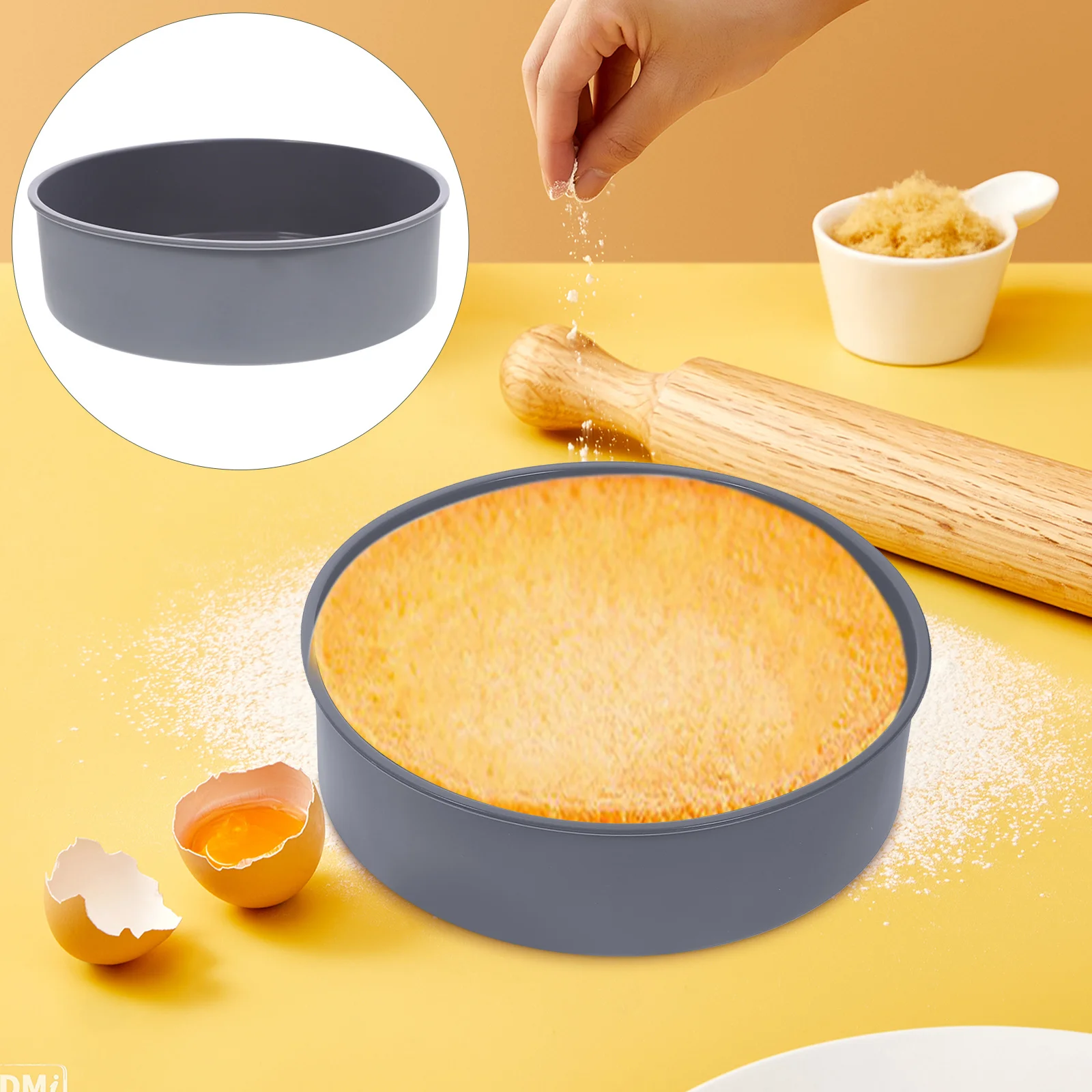 

2Pcs Silicone Cake Pan Non-Stick Round Baking Mold Heat Resistant Kitchen Bakeware for Cake Muffin Cheese Dessert DIY Home Use