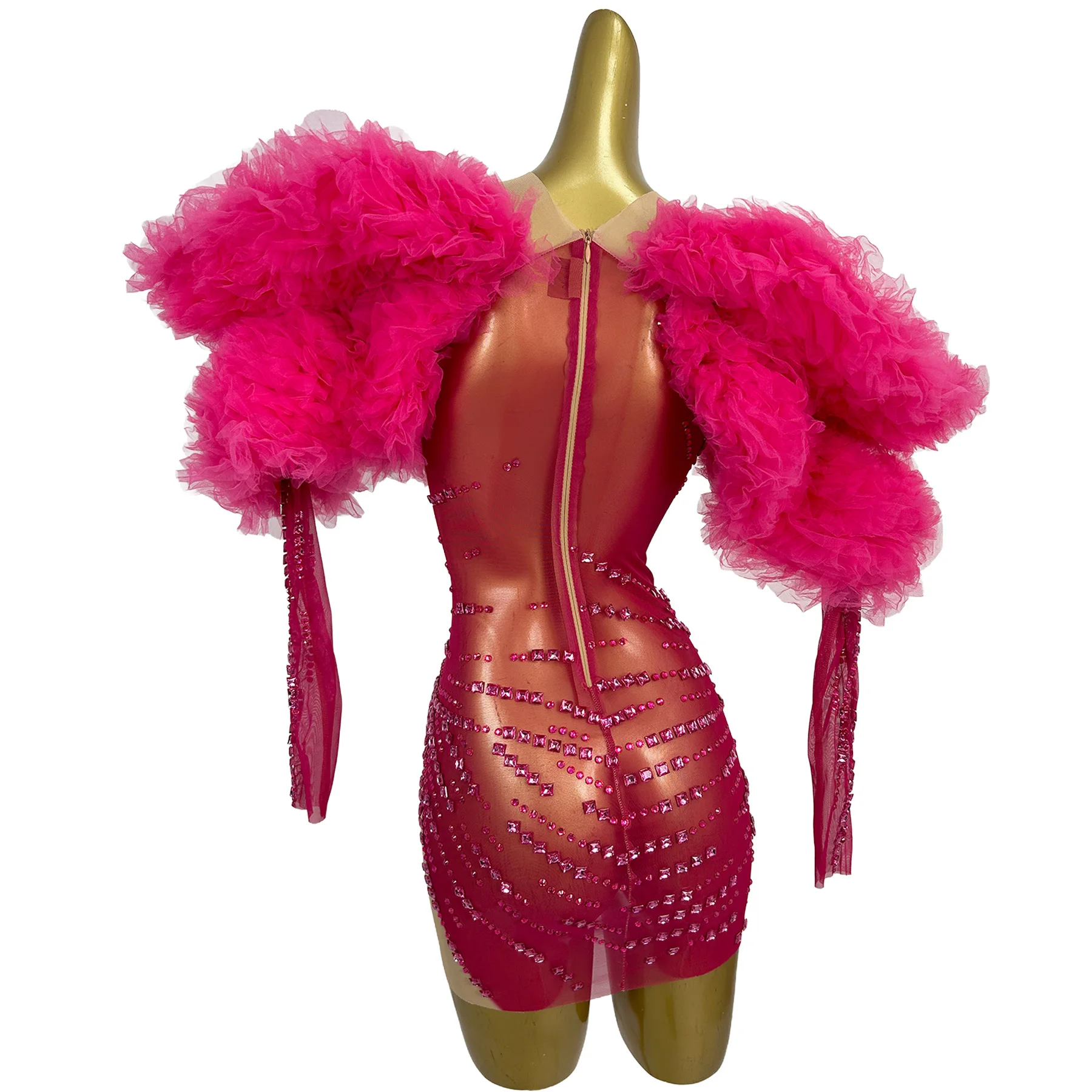 

Сексуальное розовое мини-платье со стразами для дня рождения, свадьбы, вечеринки, коктейльное платье с открытыми плечами, облегающее платье для клуба, вечернее платье для ужина