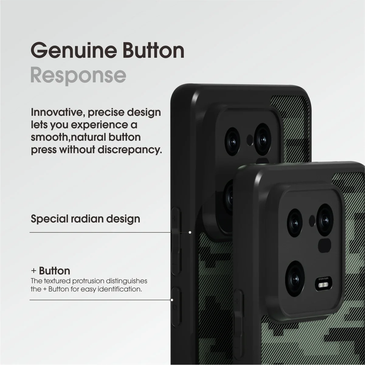 IBMRS -camouflage case for Xiaomi 13Pro, shockproof, transparent