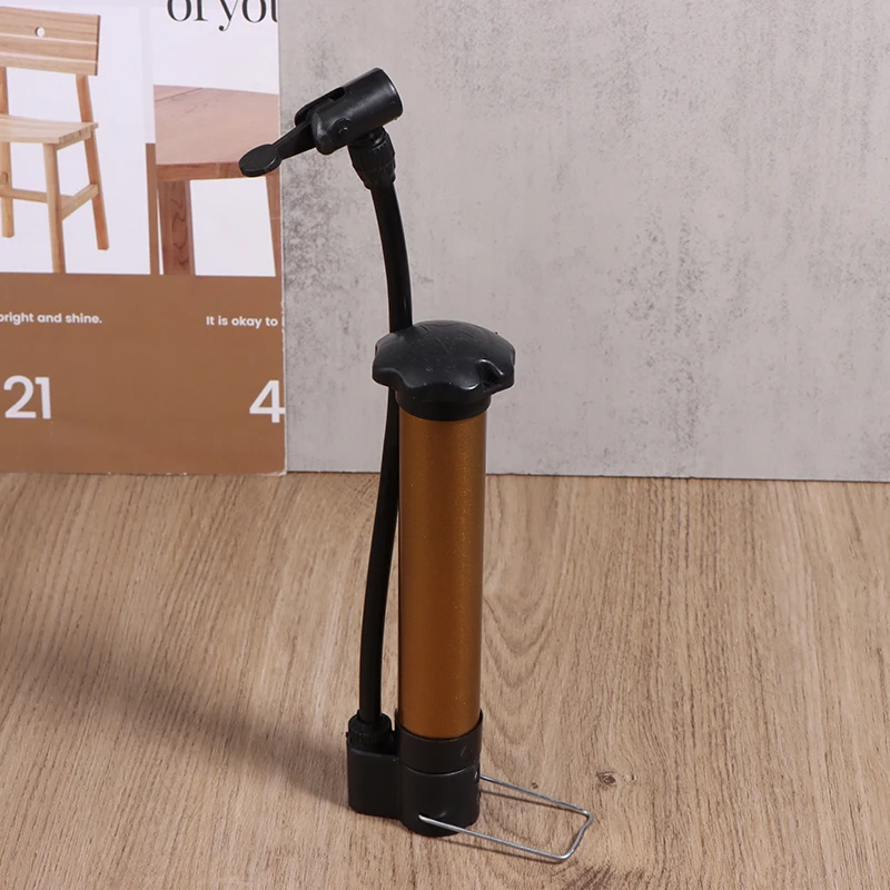 Mini bomba de aire Manual portátil para bicicleta, inflador de neumáticos de bicicleta, válvula Schrader, inflador de baloncesto, voleibol y fútbol, 80 PSI