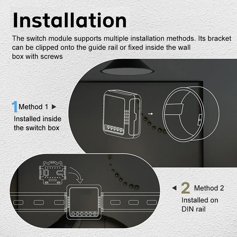 ZSVIOT Tuya WiFi Zigbee Smart Light Switch Module,Dimmer Switch, Curtain switch, Mini DIY Breaker Work for Alexa, google home