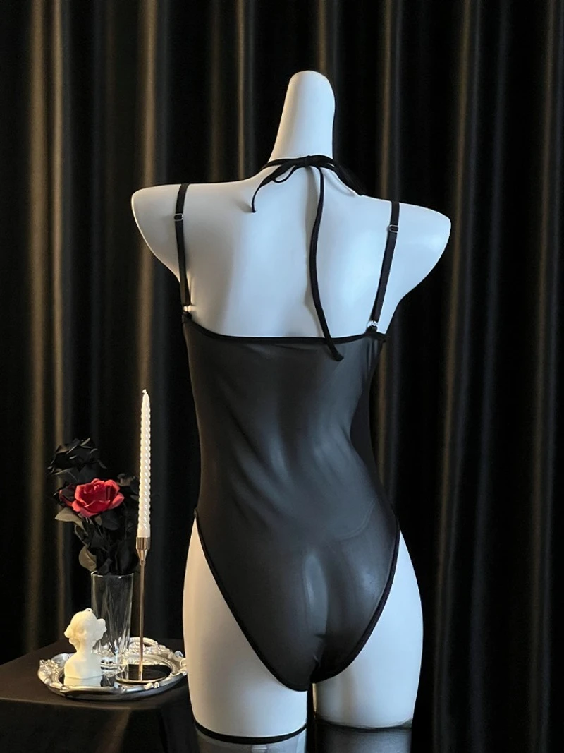 بدلة رسن شبكية مثيرة من الدانتيل للنساء، بدلة قفز مع وسادات صدر، يمكن ارتداؤها كملابس خارجية مشد، نمط الرغبة النقية للفتيات الساخنة