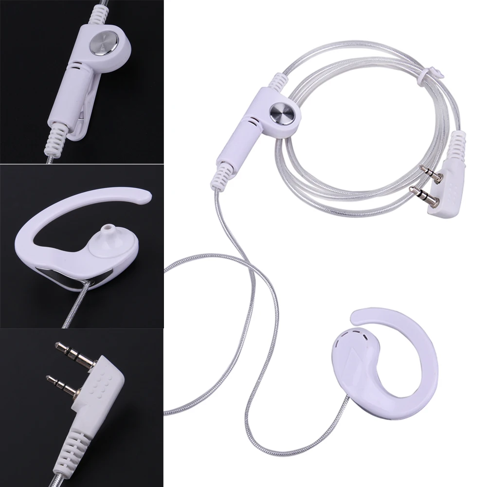 2 핀 이어폰 헤드셋 경량 이어폰 이어폰 PTT 마이크 BAOFENG KENWOOD HYT 라디오 용 편안한 액세서리