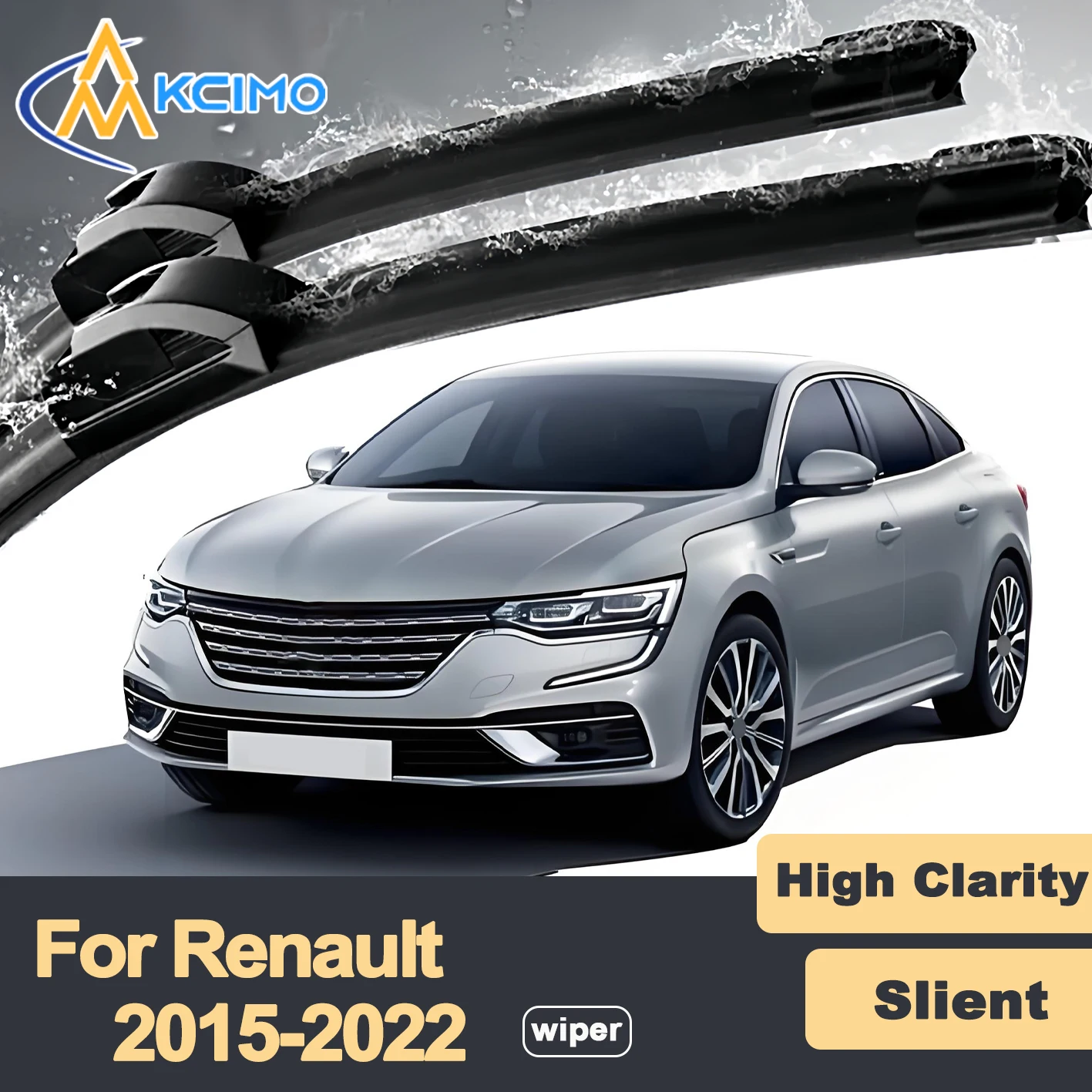 

Premium Rubber Durable Silent Windshield Wiper Blades 2pcs for Renault Talisman LFD KFD Grandtour 2015-2022 Samsung SM6