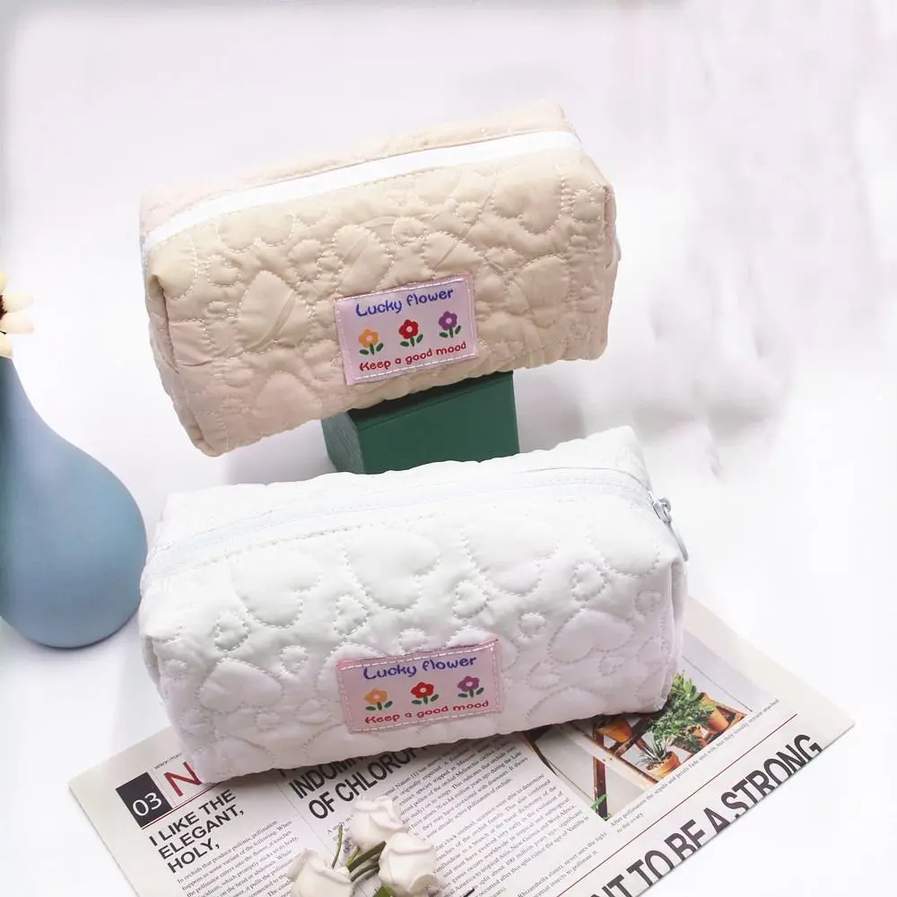 1Pc Floral Pencil Case New Fashion Pen Bag Student Stationery Bag Cute Flower Pencil Box Office School Supplies Gift Accessories
