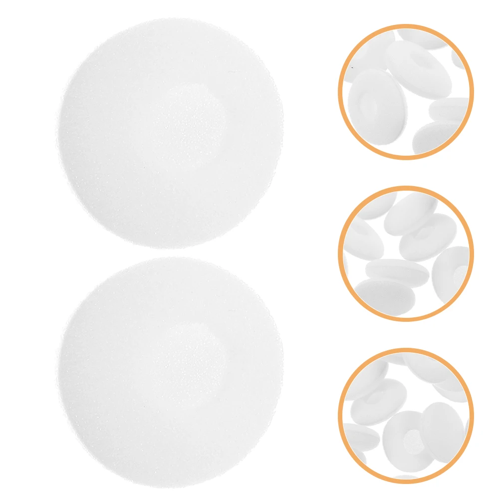 

100 Pcs Replacement Earphone Covers Earbuds Cushion Pads Substitute White Sponge
