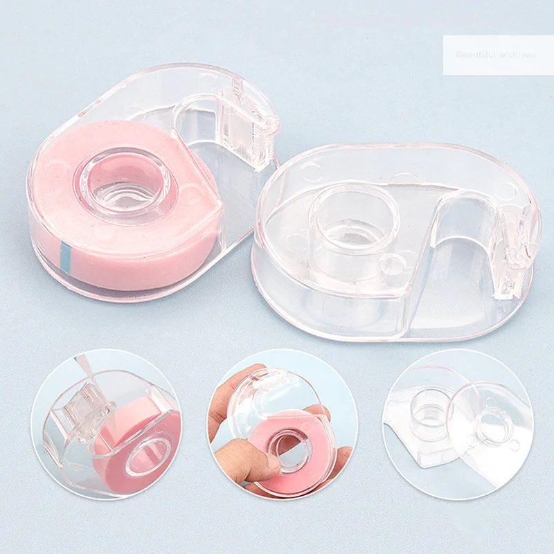 

Eyelash Extension Tape Holder Base Lash Adhesive Tape Cutter Dispenser Grafting Lash Plastic Tape Cutting Makeup Supplies Tools