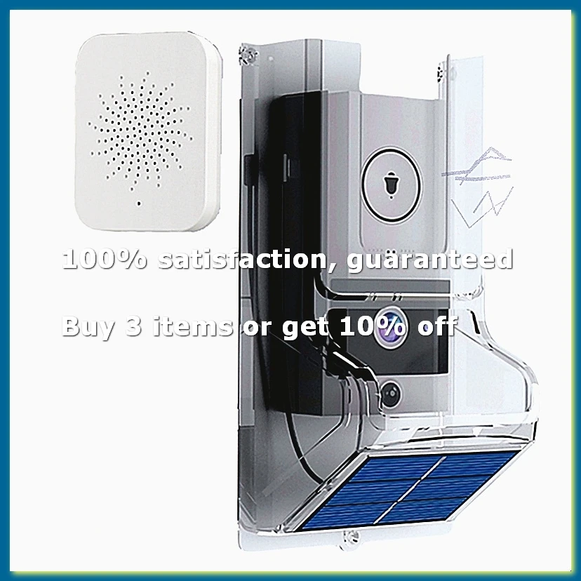 ●WIFIvisual Doorbell Camera Wireless Solar Charging Waterproof Night Vision Smart Home HD Doorbell Two-Way Intercom Voice