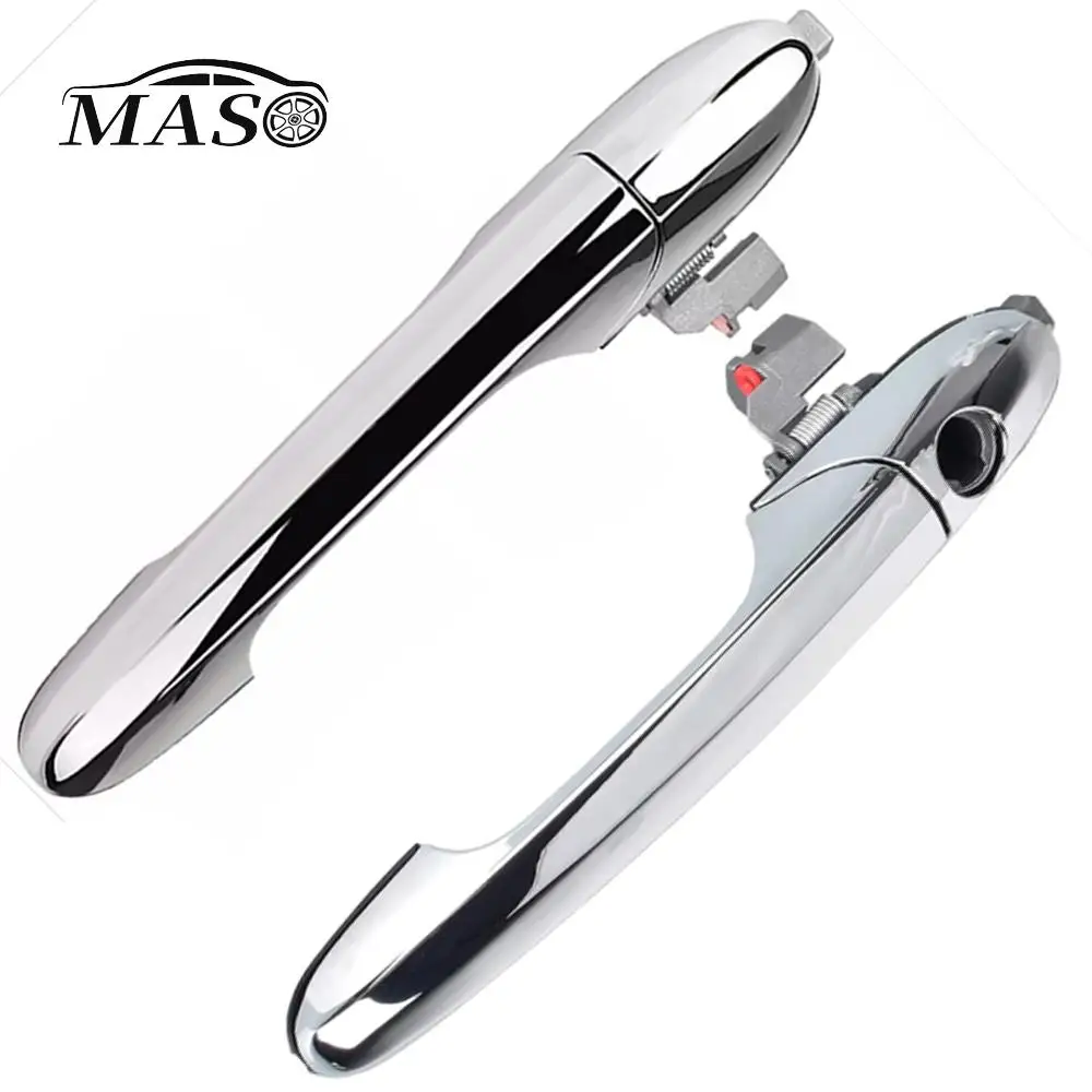 Chrome Front Left / Right Outside Exterior Door Handle For Fiat 500 2012 2013 2014 2015 2016 2017 2018 2019 68069943AB