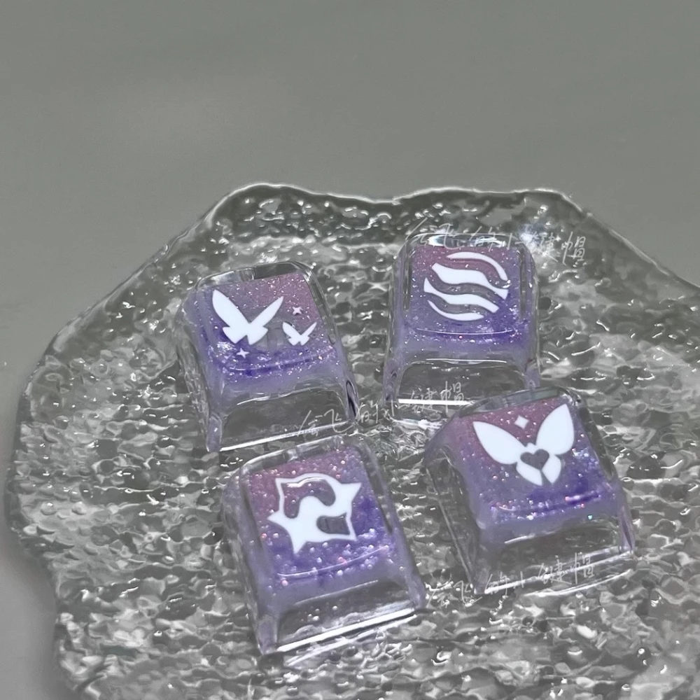 Key Caps Mechanical Keyboard Transparent and Translucent XDA Profile for Cross Shaft Fearless Contract Personality PC Gift