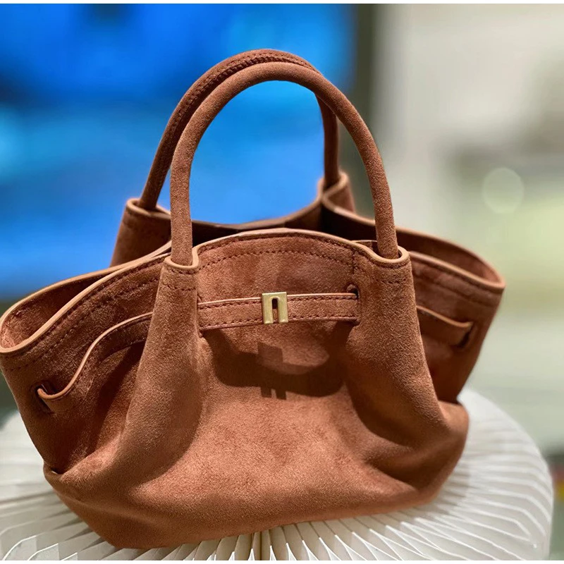 Design Wedding Commuter Crossbody Tote Bag 2024 New Suede Leather Underarm Shoulder Bag For Women Fashion Large Capacity Handbag