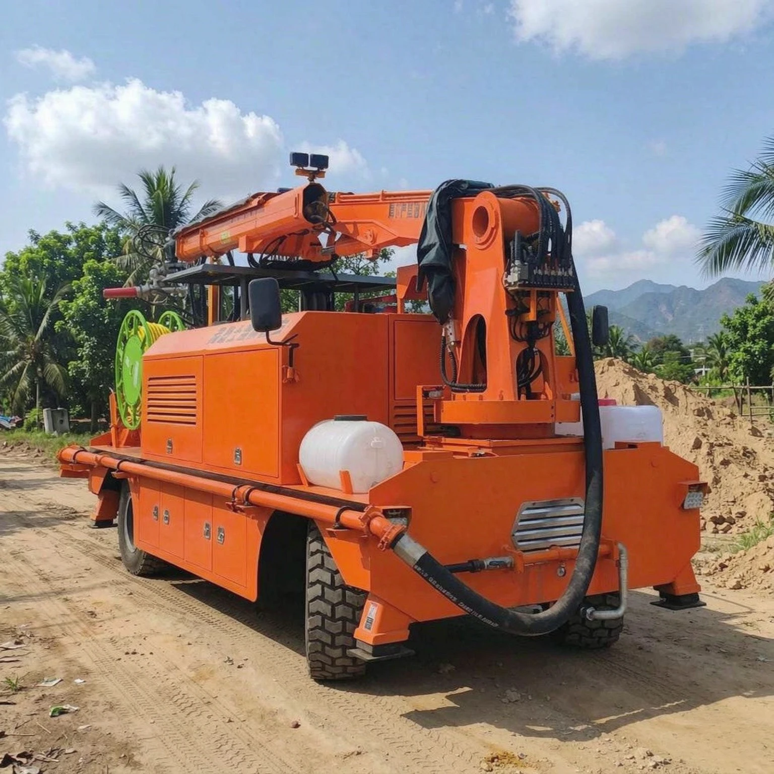 Mine Shotcrete Trolley For Construction Concrete Shotcrete Machine Tunnel Support Concrete Truck Type Wet Spraying Machinery