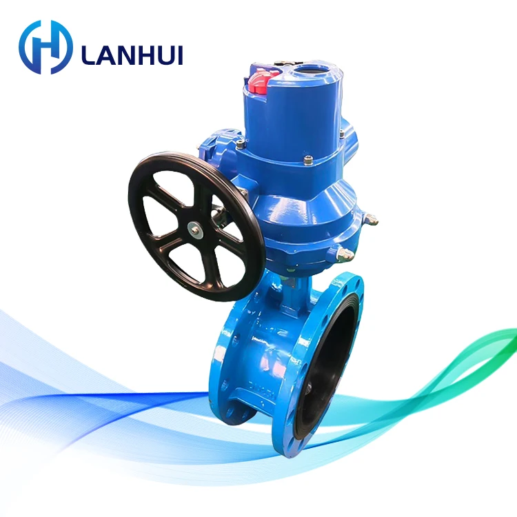 

Intelligent Electric Clamp Center Butterfly Valve Adjustable Angle Soft Sealed Flange Water Media Compatible for Water