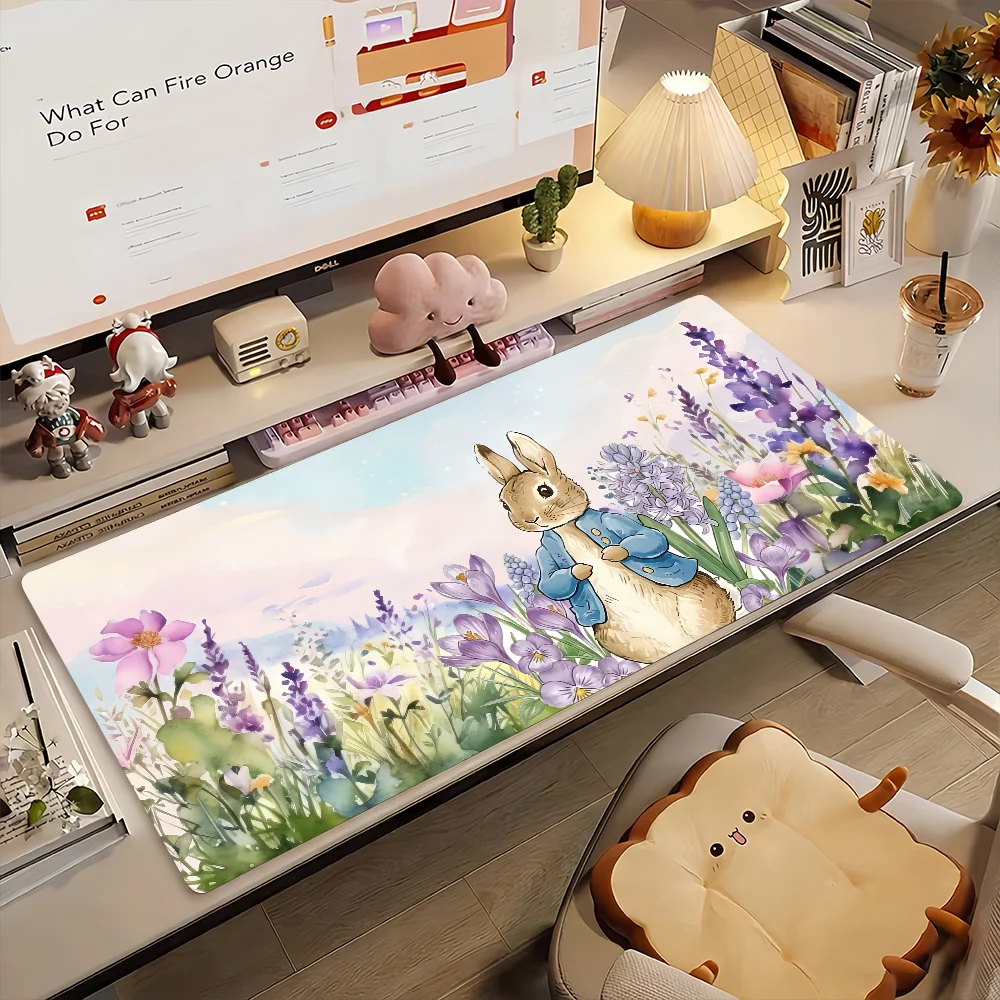 Cartoon Easter P-peter R-rabbit Mouse Pad Computer Laptop Rubber Non-slip Mouse Mat Mousepad Gamers Decoracion Desk Mat