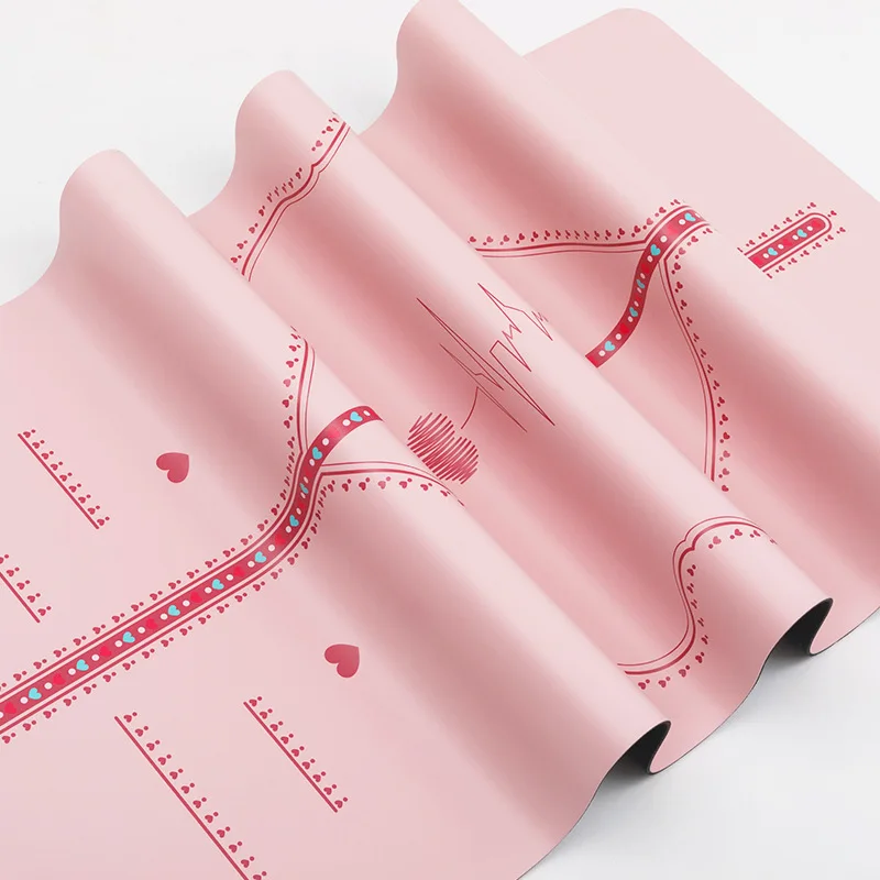 For Printed PU rubber yoga mat for women, sweat-absorbing and non-slip, local tyrant mat, water-absorbing, anti-cracking and non