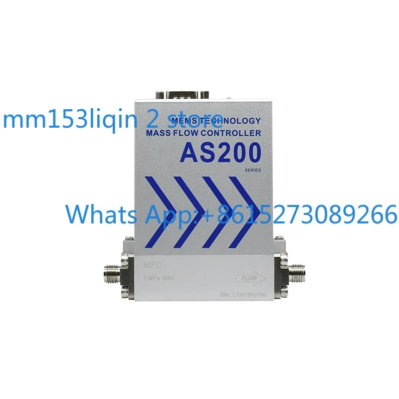 Aluminum Alloy High Precision Gas Mass Flow Controller Air Micro Gas Flow Meter AS200B