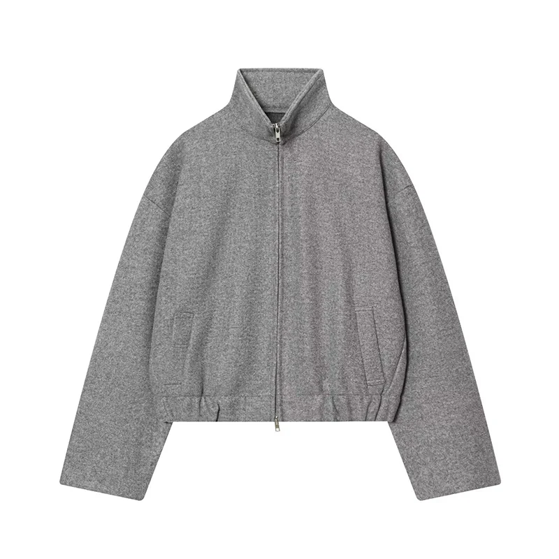 سترات خريف جديدة للنساء موضة 2025 فضفاضة عالية الرقبة للخريف معاطف نسائية أنيقة أنيقة للسفر في الشارع ملابس خارجية للشباب الجوكر