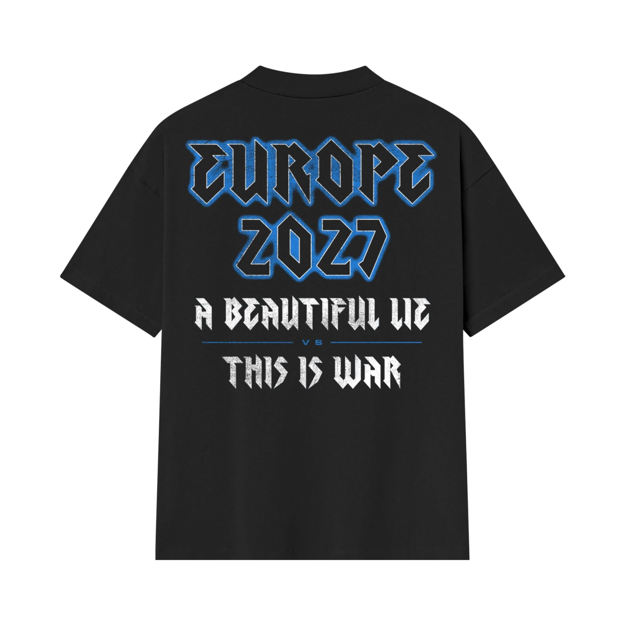 European Tour 2027 Blue Skulls T shirt 100%Cotton Unisex Men‘s Women's T-Shirts Y2k Fans Exclusive Thirty Seconds to Mars Tee