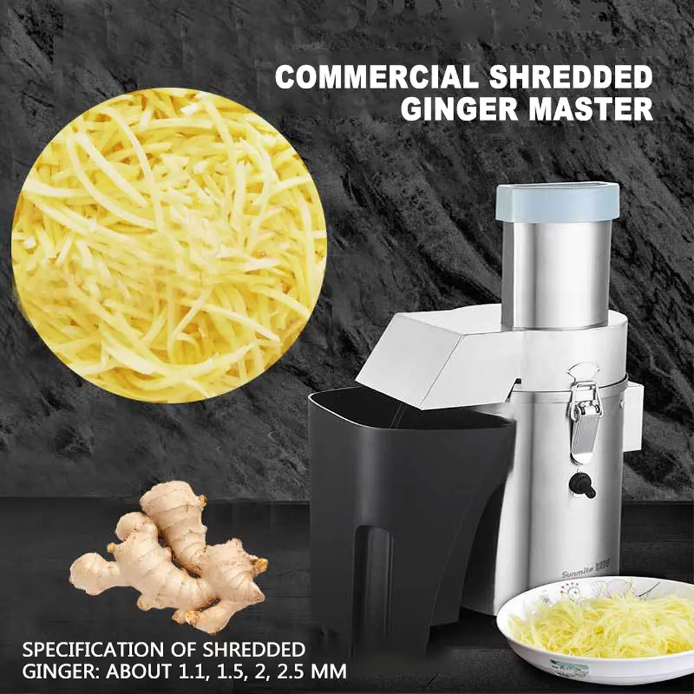 Automatische kommerzielle Schneidemaschine aus Edelstahl, Ingwerdraht, mechanische und elektrische Schneidemaschine