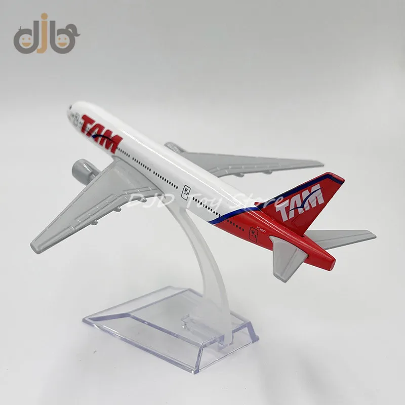 1:400 Diecast Metal Model Plane Toy 16 cm Brazilian TAM Airlines Boeing 777 Replica For Collection