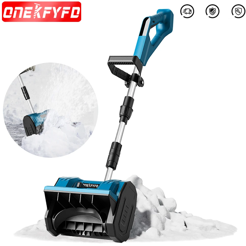 New Winter Cordless Snow Shovel  Fit Patio Deck Driveway  Electric Snow Blowe with Adjustable Handle Lithium Battery