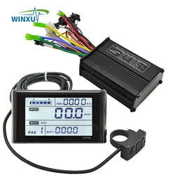 전기 자전거 사인파 브러시리스 모터 범용 컨트롤러 SW900 LCD 세트, 전기 자전거 스쿠터 수리 변환용, 36V, 48V, 350W, 18A