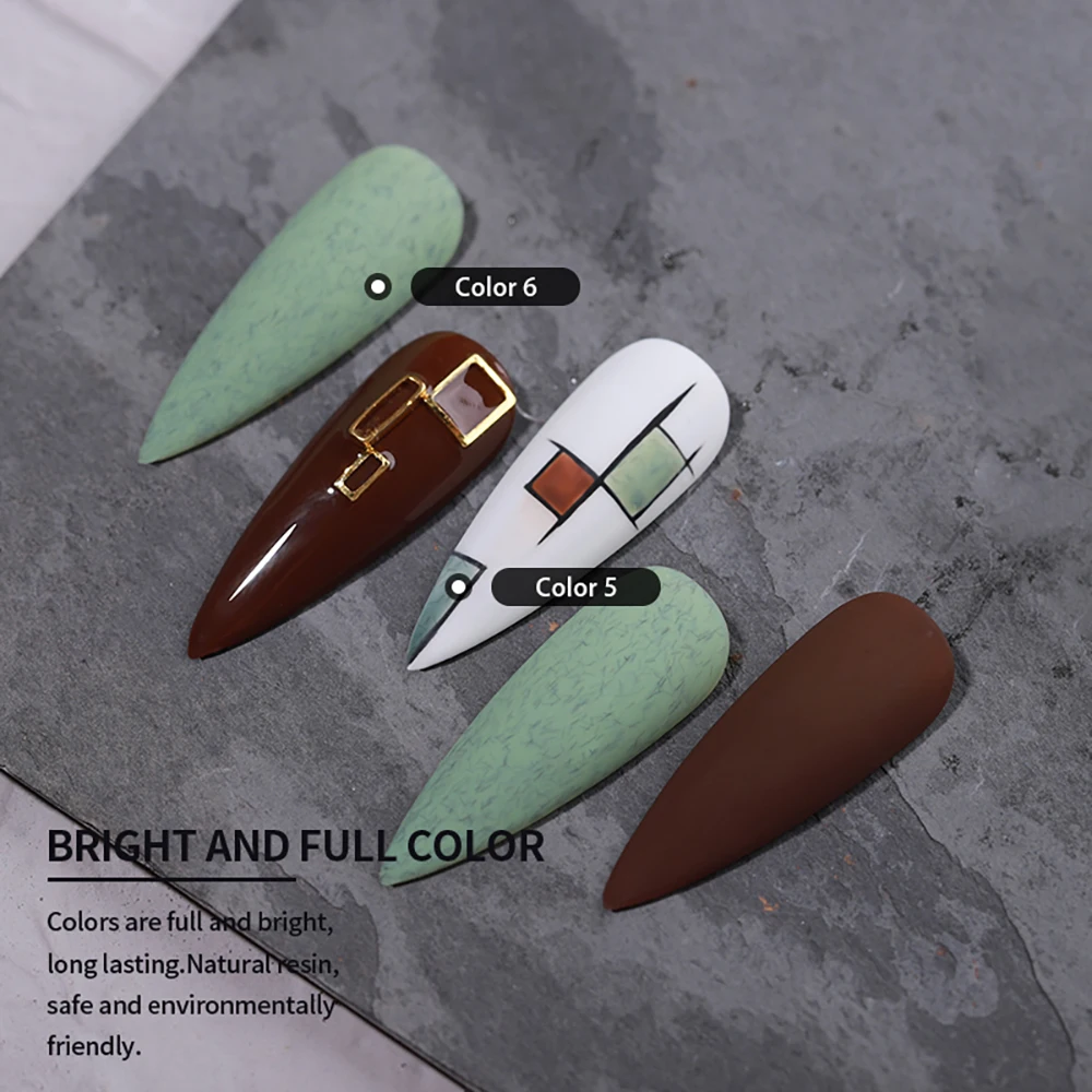 Vendeeni 9 Kleuren/set Furs Serie Gel Nagellak UV LED Pluizige Lak Manicure Nagelgel Lak Met Kleurenkaart TPO/HEMA Vrij