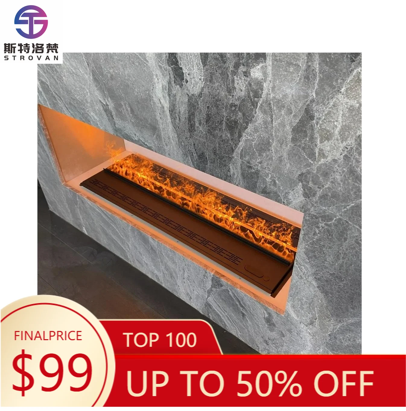 

ZXHK Modern Decorative 3D Water vapor Steam Electric Fireplace 2000mm APP Controlled Dynamic Melody Model Use for Hote