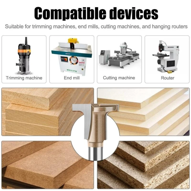 T Slot Semi Round Flat Bottom Router Bit Suitable for Woodworking Bending and Slotting Smooth Cutting Accurate Grooving 87HA