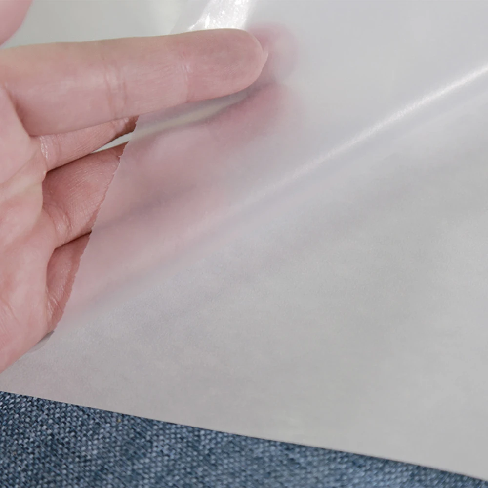 NEW 1 Square Meter Tufted Cloth Interlining Fabric TPU Hot Melt Adhesive Film Double-sided Adhesive Lining Clothing Accessories