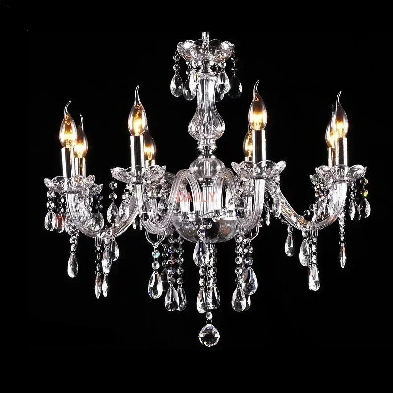 

MYYU 344 Crystal Chandelier Clear Luxury Dining Room Wall Lamp Design Chandelier Cristal E14 Bulb Light Fixtures Pendant Lamp