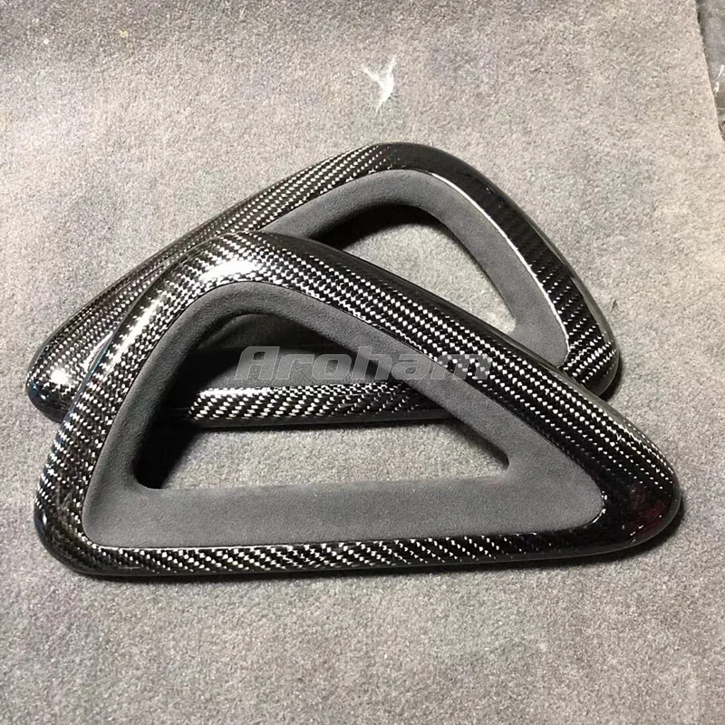 100% Real Carbon Fiber With Alcantara Or Forging 1K8868055A For Volkswagen Scirocco MK3 Door Interior Grab Handle Trim