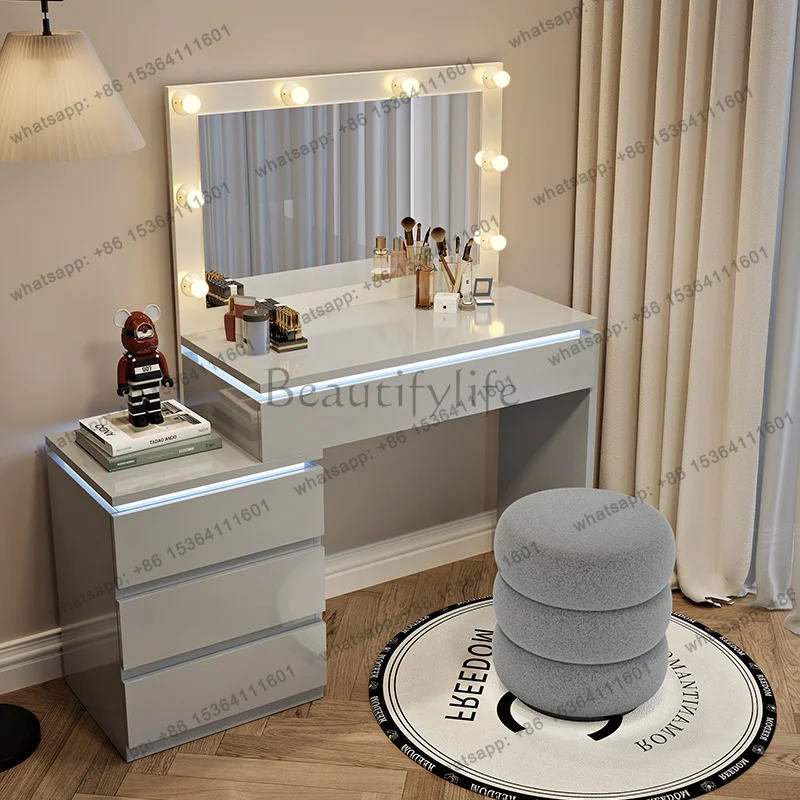 LD Storage Drawers Dressing Table Bedroom Makeup Cabinet Mobile Living Room Modern Vanity Table Cosmetics Vestidores