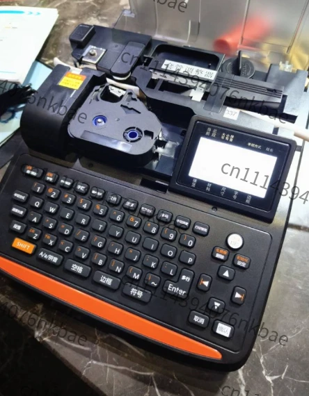 Portable Bluetooth Line Number Machine, English Version Number Tube Printer, Heat Shrinkable Tube PVC Sleeve Sticker Label Maker