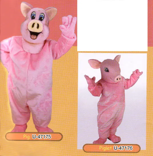 New Adult Hot Sale Foam Pink Pig Fancy Cartoon Mascot Costume Plush Christmas Fancy Dress Halloween Mascot Costume