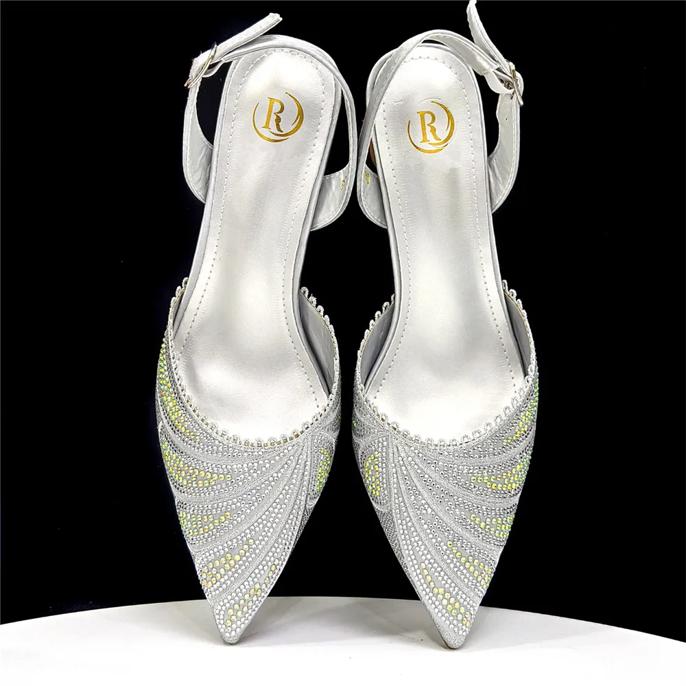 Festival Elegant In Stock Dazzling High Heels And Chic Long Handbags Perfect Combination For Special Occasions Shoes And Bag