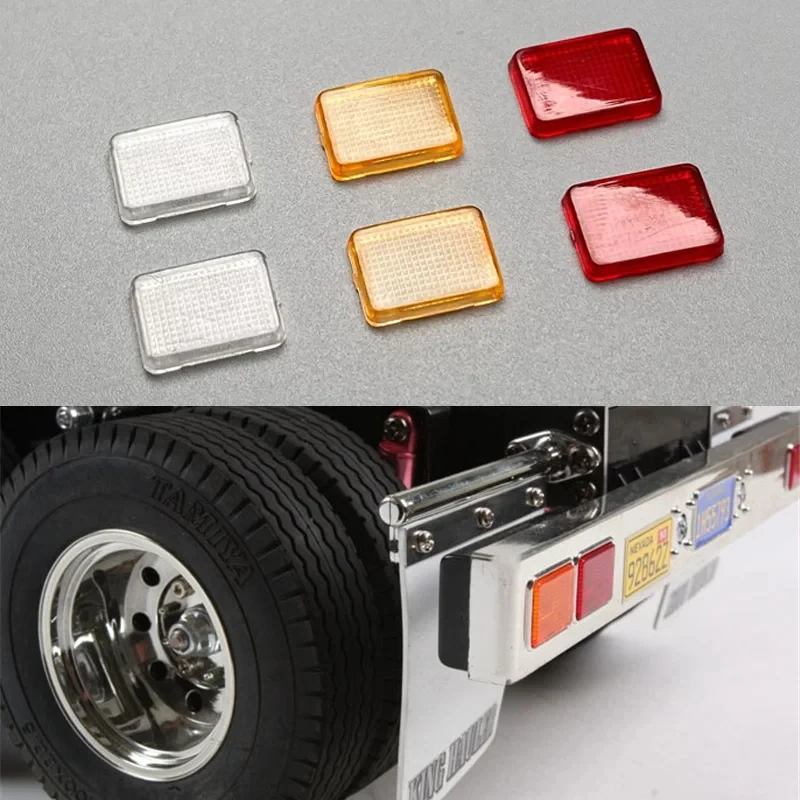 

2pcs Plastic Taillight Piece Lampshade for 1:14 Scale Tamiya RC Truck Tipper Container King SCANIA 770S VOLVO ACTROS AROCS MAN