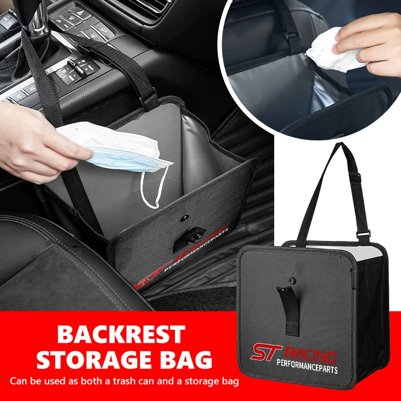 Pour Ford, sac de rangement central en cuir pour siège de voiture, sac à main, sac de rangement pour siège arrière, organisateur, sac à suspendre, Explorer, Fiesta, Fusion, Kuga.