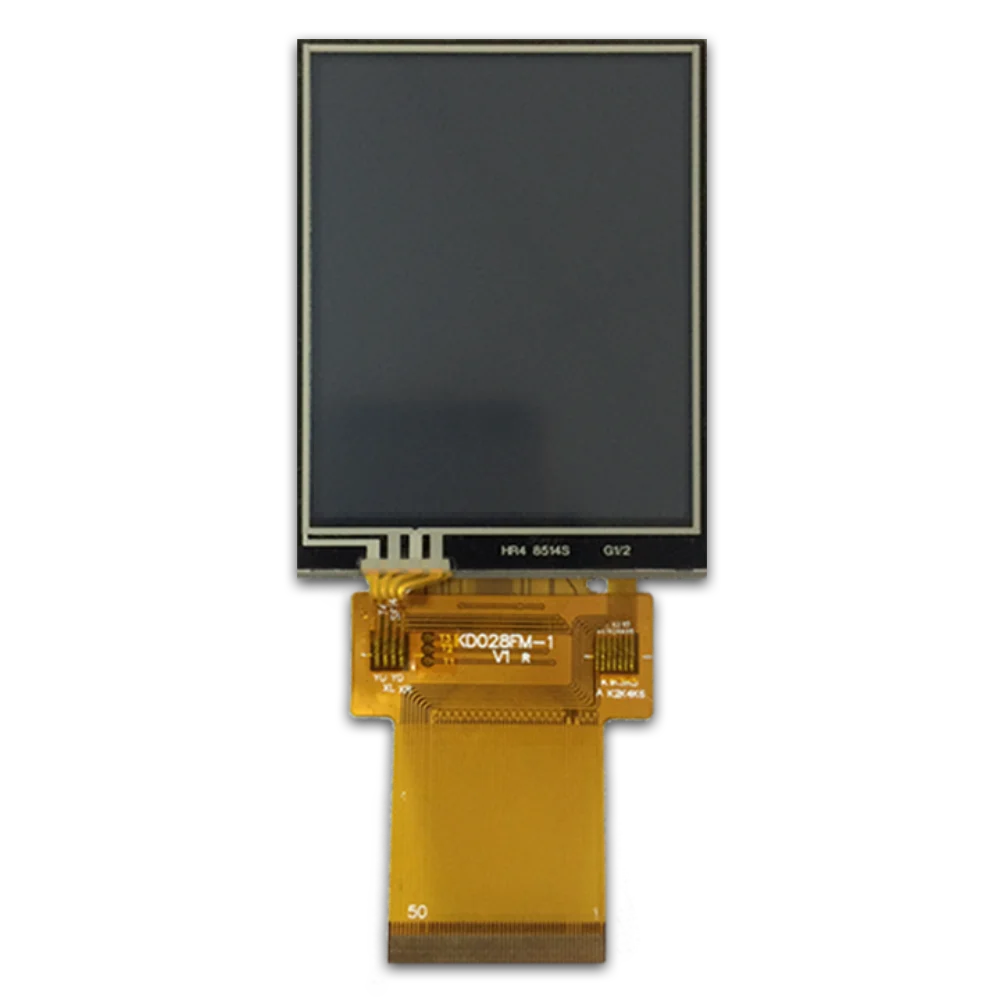 240x320 2.8inch resistive touch LCD screen MCU/SPI/RGB interface IPS viewing angle display Brightness 650nits ST7789 controller