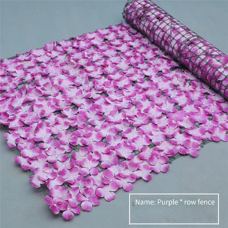 ABHU искусственный цветочный забор, водонепроницаемые лепестки, устойчивые к ультрафиолетовому излучению, свадебное украшение для двора и сада