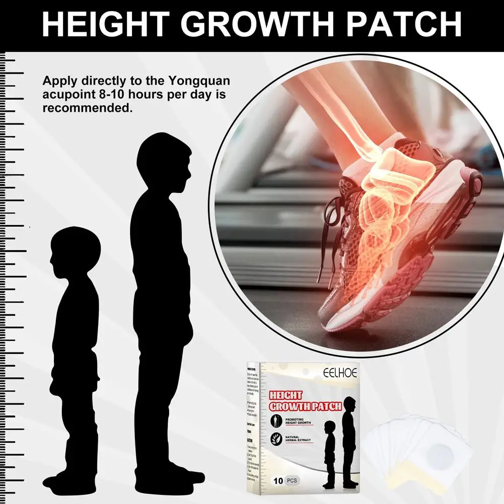 Body Height Enhancer Patch Growtaller Plaster Patch In Foot Increase Conditioning For Adults And Children Promote Bone Growth