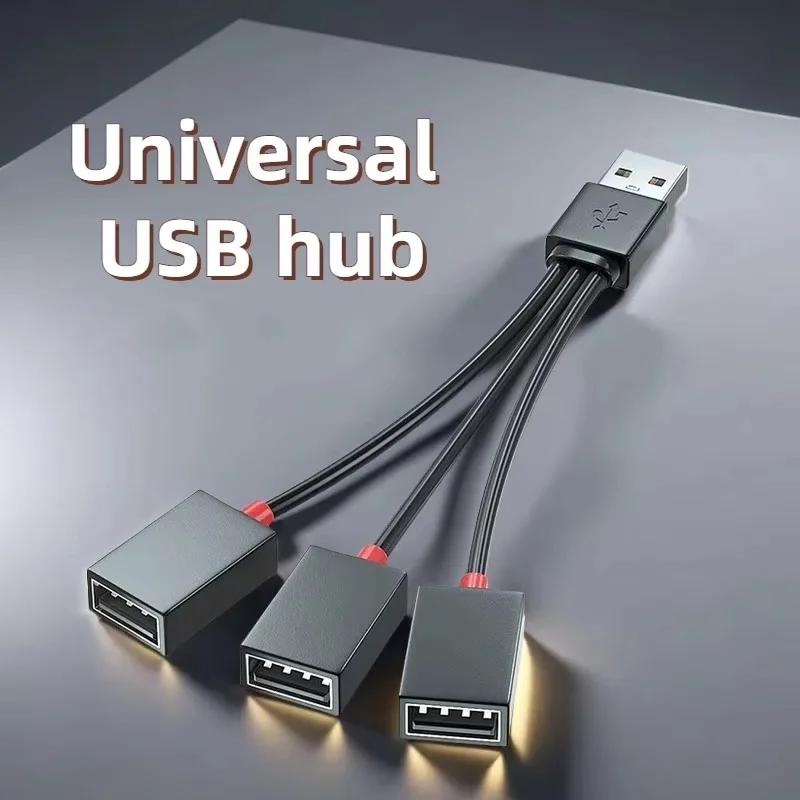 USB Splitter Cable Hub 1 in 2 Out USB HUB Car Multifunction Adapter Charging Cable USB Adapter For Computer Laptops Macbook Pro