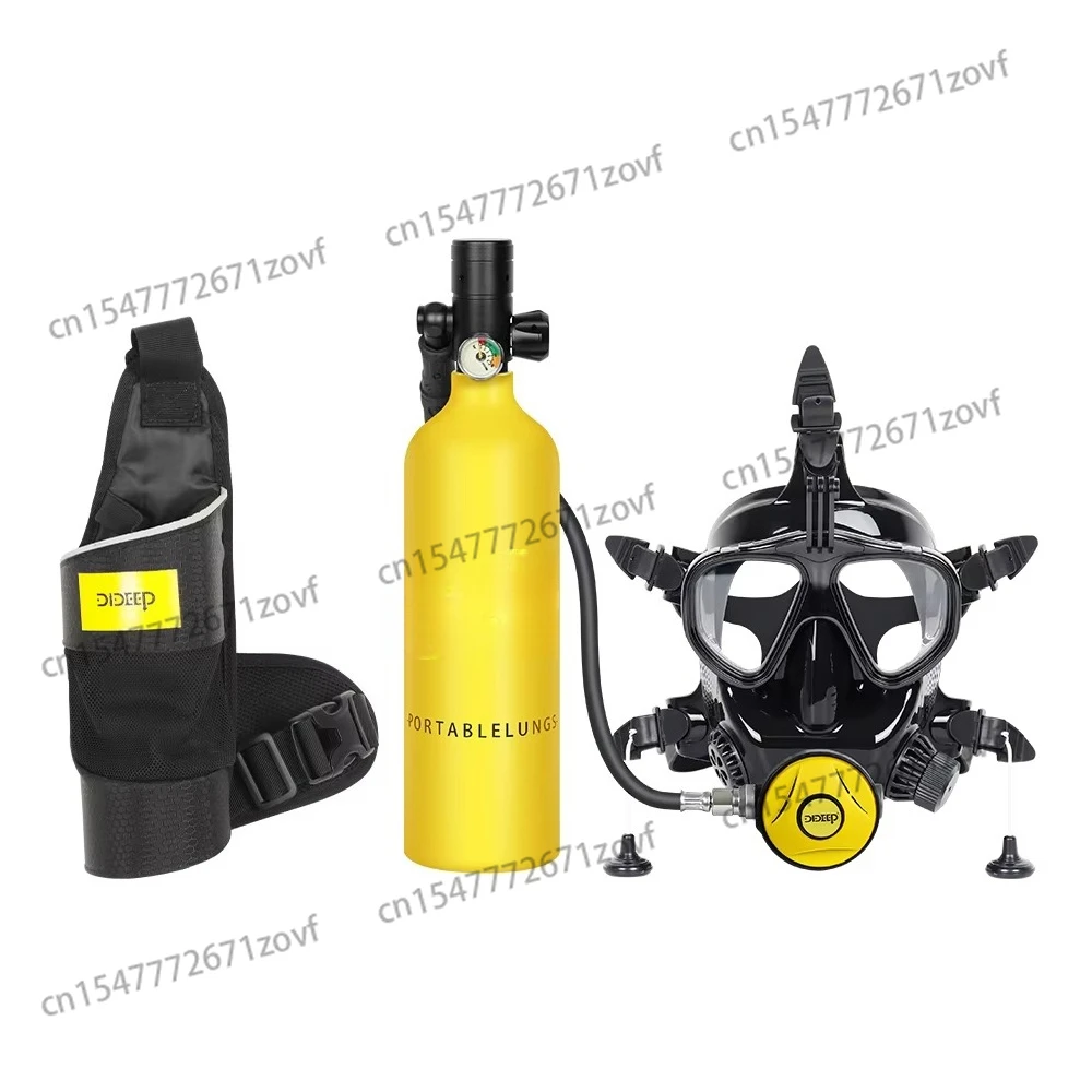 

A cheap 10-20 minute underwater diving tank with a face mask