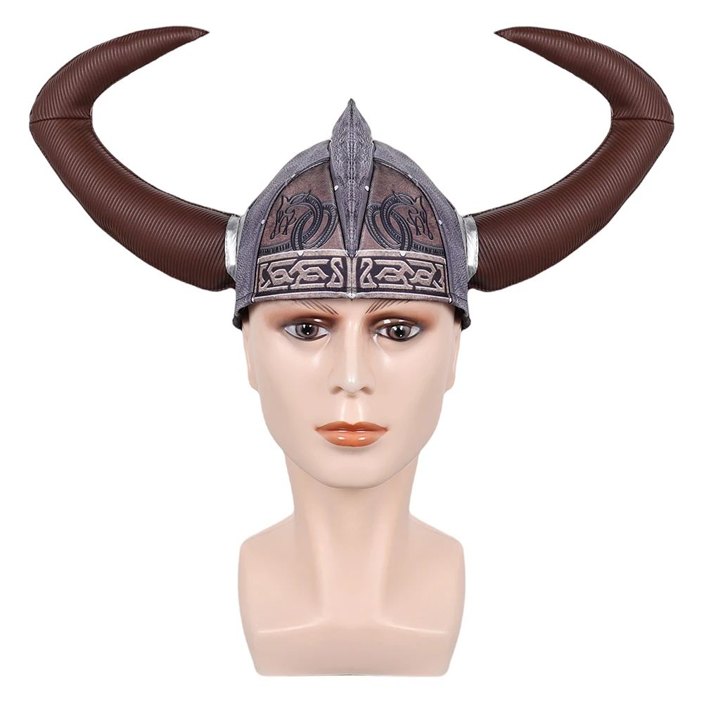 Wie Zug Drache Cosplay Schluckauf Bull Horn Hut Frauen Männer Roleplay Fantasia Prop Halloween Party Requisiten Dekor Kostüm Zubehör
