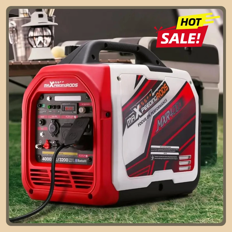 

4000 Watt Inverter Generator Portable with CO Alarm, RV Ready, Gas Powered Generator, App Remote Data Monitor