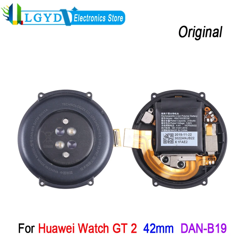 30 Pin Cable Back Cover with Battery For Huawei Watch GT 2 42mm DAN-B19 Smartwatch Bottom Cover Full Assembly Replacement Part