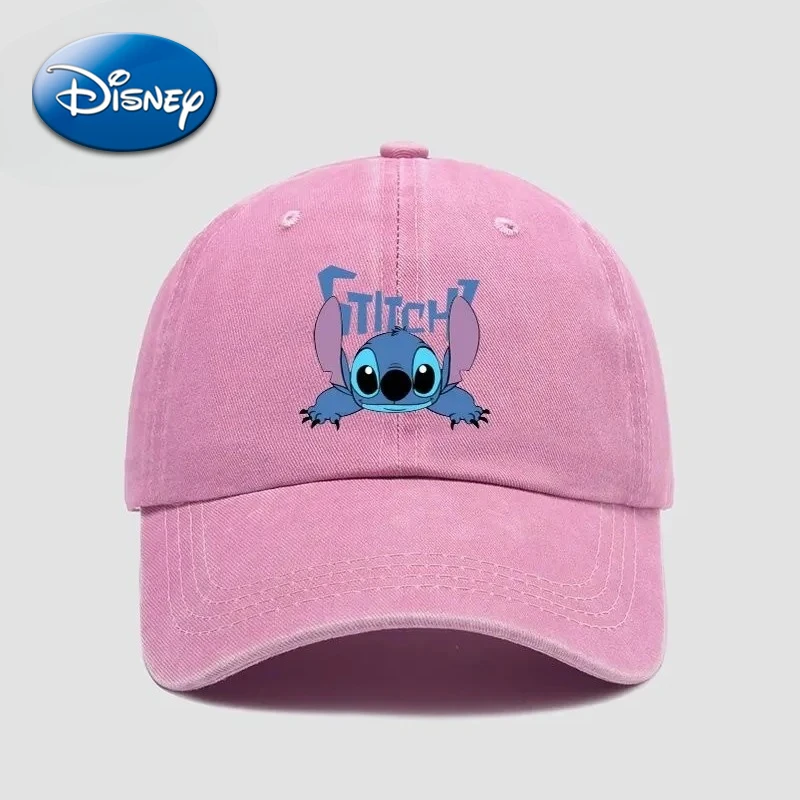 

Disney Stitch Casual Hat Cartoon Anime Figures Baseball Caps Breathable Soft Sun Hats Adjustable Peaked Cap Unisex Adult Gifts